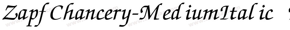 ZapfChancery-MediumItalic Ex字体转换